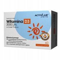 Maisto papildas ActivLab Pharma Vitamin D3 2000 IU, 60 kapsulių