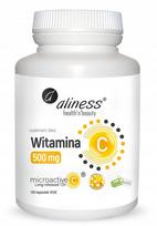 Maisto papildas Aliness Vitamin C 500 mg veganiškos kapsulės