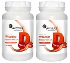 Vitaminų D3 FORTE 4000, 120 tabletės, Aliness