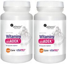 Vitaminų proADEK A D E K Vision Resistance, 2x60 kapsulių
