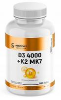 Maisto papildas Insport Nutrition Vitamin D3 4000 + K2 Mk-7, 100 tablečių