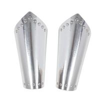 Role Playing Knight Arm Guard Shiny Metallic Cosplay Arm Cuff Medieval Bracers  Knight Cosplay sidabras