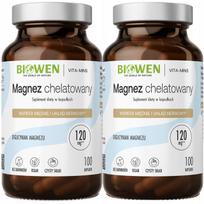 Maisto papildas Biowen Magnesium Chelated Diglycinate 100 kapsulių, 2 vnt.