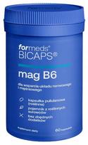 Maisto papildas Formeds BICAPS mag B6, 60 kapsulių, magnio citratas nervams ir raumenims