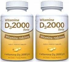 Vitaminas D3 aliejuje 2000 IU, 2 x 80 kapsulių