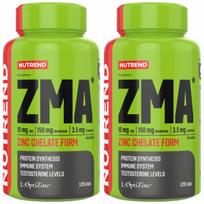 Maisto papildas ZMA Magnesium + Zinc + Vitamin B6, 120 kapsulių, Nutrend, 2 vnt.