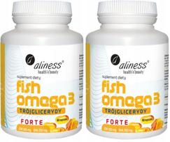 Maisto papildas ALINESS Fish Omega 3 Forte, 2x60 kaps.