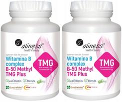 Vitaminų kompleksas ALINESS B-50 Methyl TMG Plus, 2x100 kapsulių
