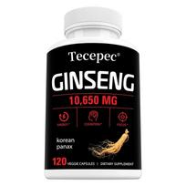 Korėjietiško raudonojo ženšenio ekstraktas (Panax ginseng) 10 650 mg