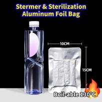 50PCS Vacuum Sealer Food Storage Retort Pouch High-Temperature Aluminum Foil Bags  Nuts Storage 10 x 15cm white