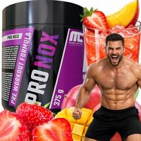 Maisto papildas prieš treniruotę Muscle Care Pro Nox 375g braškių ir mango skonio