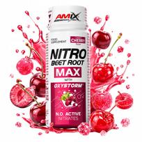 Maisto papildas Shot from Beet Pre-workout su burokėlių nitratais Oxystorm, 60 ml, vyšnių skonio