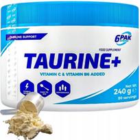 Energetiniai milteliai su taurinu, B6 ir vitaminu C, 240g, 6 pakuotės