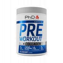 Maisto papildas PhD Pre-Workout + Collagen mėlynių skonio, 20 porcijų
