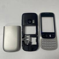 Nokia 6303C 6303i 6303 pilnas korpusas, dangtelis, dėklas, remonto dalys, angliškas klaviatūros dangtelis sidabras