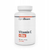 Maisto papildas GymBeam Vitamin C + Zinc, 120 tablečių