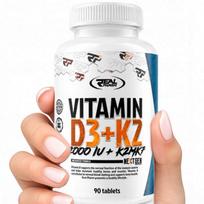 Vitaminas D3 2000 IU + K2 Real Pharm, 90 tabl.