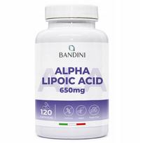 Maisto papildas Bandini Alpha Lipoic Acid 650mg, 120 kapsulių, veganams