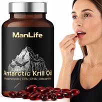 Maisto papildas ANTARCTIC KRILL OIL 1000 mg, Omega-3, 90 kapsulių