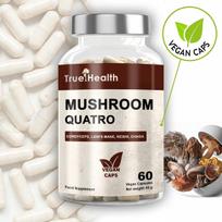 Maisto papildas MUSHROOM COMPLEX, 60 kapsulių, adaptogeniniai grybai, TRUE HEALTH