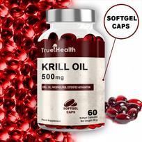 Krilių aliejus 60 kapsulių, astaksantinas, omega-3, fosfolipidai
