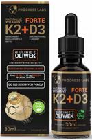 Lašai PROGRESS LABS Vitamin K2 + D3 Forte 30 ml