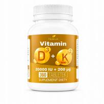 Maisto papildas Helivra Vitamin D3 20000 K2 200, 360 tablečių