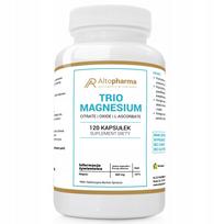 Maisto papildas Alto Pharma Trio Magnesium 400 mg, 120 kaps.