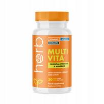 Maisto papildas HERB Multi Vita 30 kaps., vitaminai ir mineralai, liuteinas, B12, D3