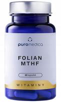 Folio rūgštis Folate MTHF B9 Puromedica, 60 kapsulių