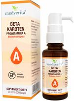 Maisto papildas MEDVERITA Beta Carotene PROVITAMIN A, 30 ml, 600 lašų