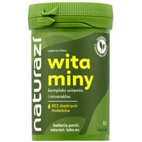 Vitaminų ir mineralų kompleksas Naturazi, 60 kapsulių