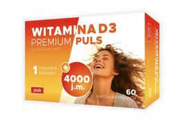 Vitaminas D3 Premium PULS 4000 IU, 60 kapsulių
