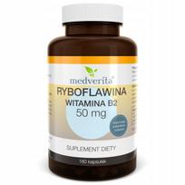 Maisto papildas Riboflavin 50 mg (Vitaminas B2), 180 kapsulių