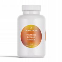 Maisto papildas Turmeric 95% curcuminoids + Piperine + Ginger, 120 tabl.