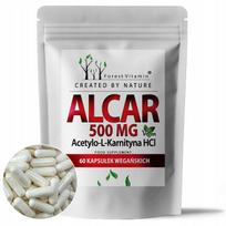 Maisto papildas ALCAR Acetyl-L-Carnitine HCl 500 mg, 60 kapsulių, veganiškas