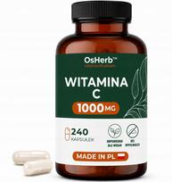Maisto papildas Vitaminas C 1000 mg 240 veganiškų kapsulių L-askorbo rūgštis 1250% RWS