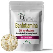 Maisto papildas BENFOTIAMINE 300 mg, vitaminas B1, 60 kapsulių