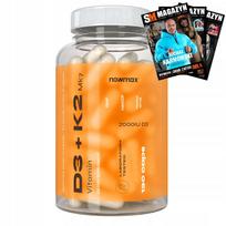 Vitaminas D3 2000IU K2 MK7 50 mcg 120 kapsulių nowmax