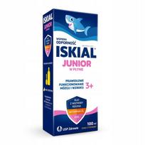 Skystis vaikams Iskial Junior 100 ml, menkių ir ryklio aliejus, DHA, vitaminas D, imunitetui