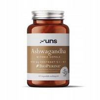 Maisto papildas UNS Ashwagandha + BioPerine, 60 kapsulių