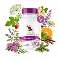 Menopauzės simptomams mažinti, 100% natūralūs ingredientai, MenoWell, 60 vnt.