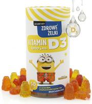 Vitaminas D3 vaikams Minions, 1000 TV, 50 vnt., apelsinų skonio, guminukai