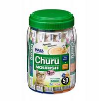 Katinų skanėstai INABA Churu su tunu ir vištiena, 50 x 14 g