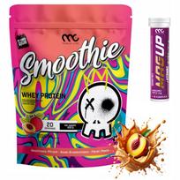 Baltyminiai milteliai Muscle Clinic SMOOTHIE Whey 600g persikų skonio su magniu, vitaminu B6 ir vitaminu D