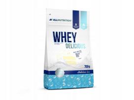 Išrūgų baltymai ALLNUTRITION Whey Delicious 700g, baltojo šokolado sausainių skonio