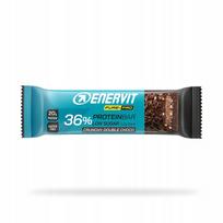 Baltyminis batonėlis Enervit PURE-PRO 36% Crunchy Double Choco, juodasis šokoladas