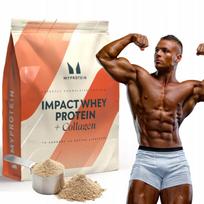 Baltymų milteliai MYPROTEIN Impact Whey Plus Collagen, 2,07 kg, natūralūs