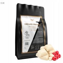 Baltyminiai milteliai 500g WPC 70% baltymų baltasis šokoladas avietė Victorious