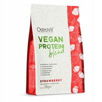 Baltymų papildas OstroVit vegan protein milteliai 700 g braškių skonio